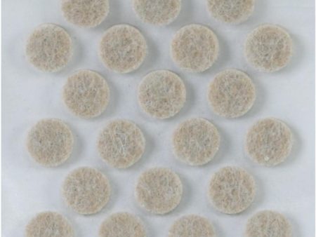 Magic Sliders 3 8 In. Round Beige Self Adhesive Felt Pads (84-Count) Hot on Sale