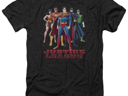 JUSTICE LEAGUE OF AMERICA : IN LEAGUE ADULT HEATHER BLACK XL For Discount