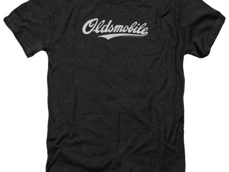 OLDSMOBILE : OLDSMOBILE CURSIVE LOGO ADULT HEATHER Black LG Fashion