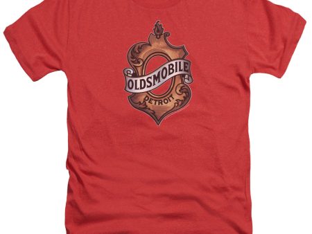 OLDSMOBILE : DETROIT EMBLEM ADULT HEATHER Red 2X Supply