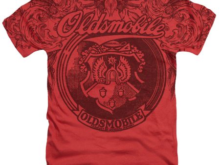 OLDSMOBILE : VINTAGE LOGO ADULT HEATHER Red LG Fashion