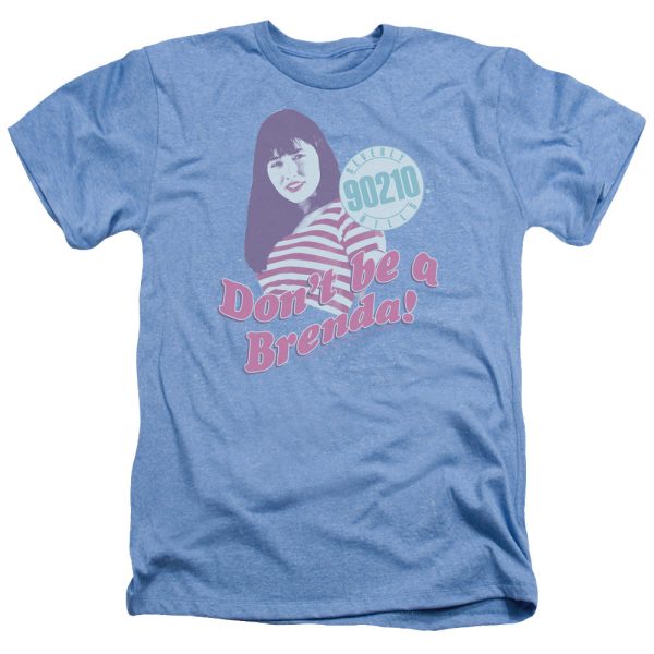 90210 : DON T BE A BRENDA ADULT HEATHER LIGHT BLUE 2X Fashion