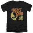 UNIVERSAL MONSTERS : FULL MOON FEVER S\S ADULT V NECK T-SHIRT 30\1 Black 2X For Sale